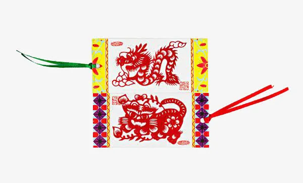 剪纸吊牌免抠