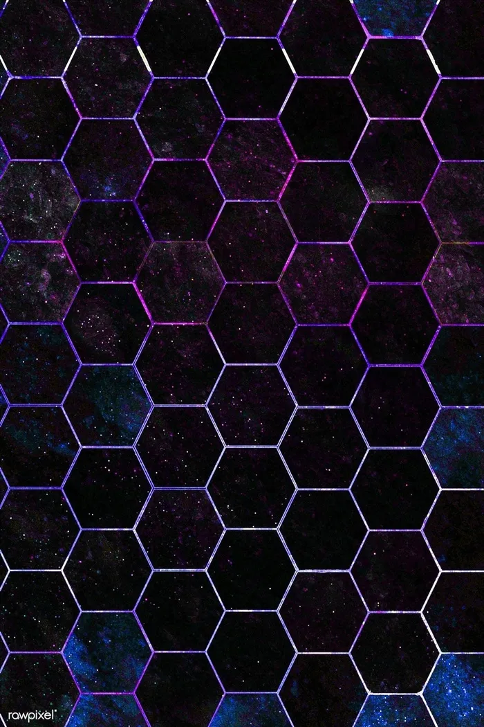 炫酷星空六边形纹理高清