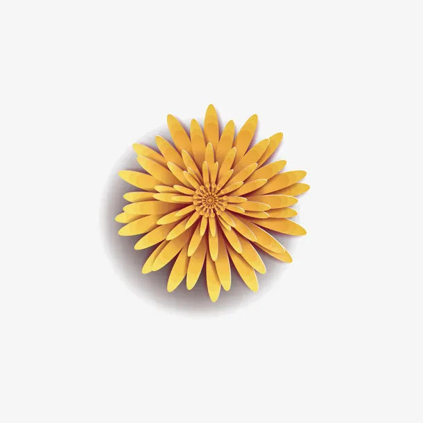 中国风装饰菊花花瓣免抠