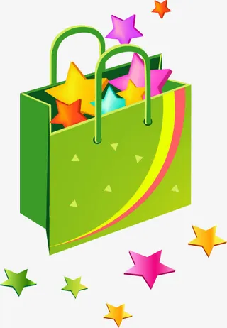 礼包星星PNG矢量素材免抠