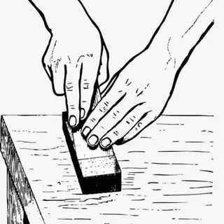 磨刀卡通图免抠