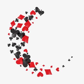 创意唯美扑克牌元素免抠