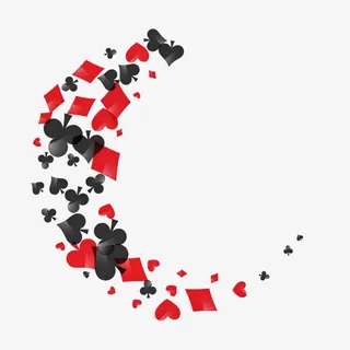 创意唯美扑克牌元素免抠