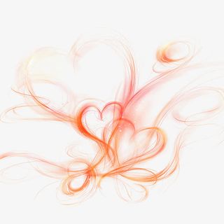 亮光光束爱心效果免抠