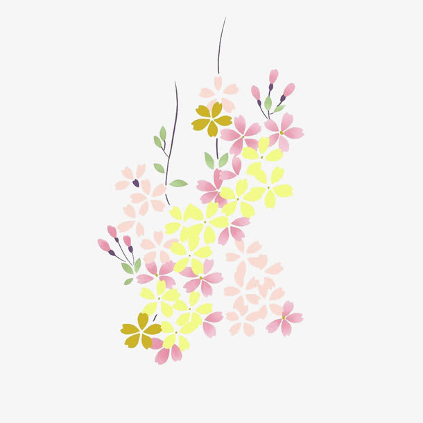 手绘鲜花免抠