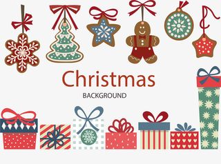 圣诞节可爱卡通挂饰免抠