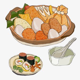 日本料理插画套餐插图免抠