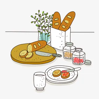 西式精致美味餐食免抠