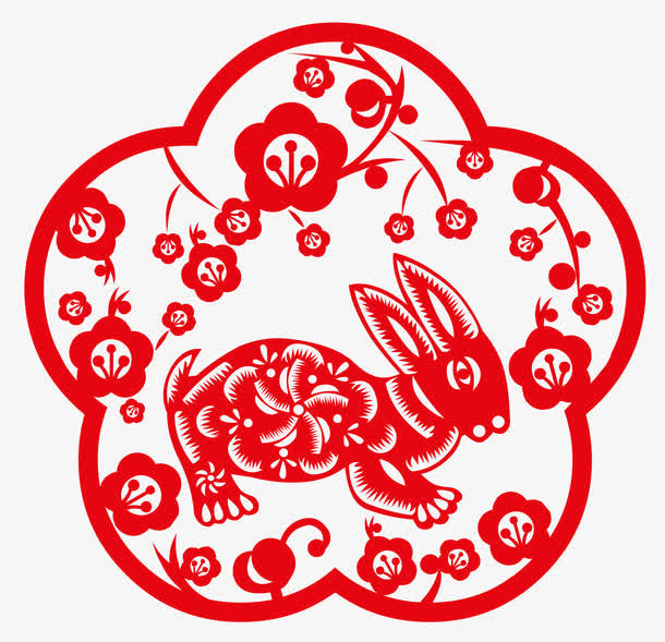 窗纸剪纸免抠
