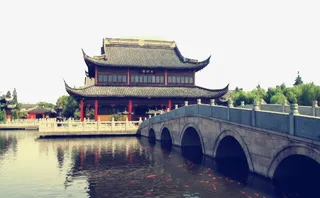 周庄古镇小桥免抠