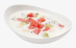 酸奶水果沙拉免抠
