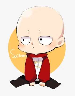 一拳超人卡通大头造型免抠