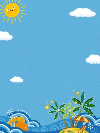 童装店夏季新品上市海报背景素材高清