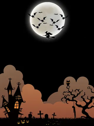 万圣节狂欢夜促销海报高清