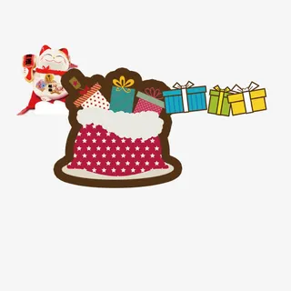 招财猫礼物堆免抠