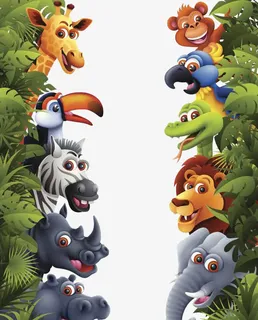 热带雨林中的小动物免抠 热带雨林中的小动物免抠