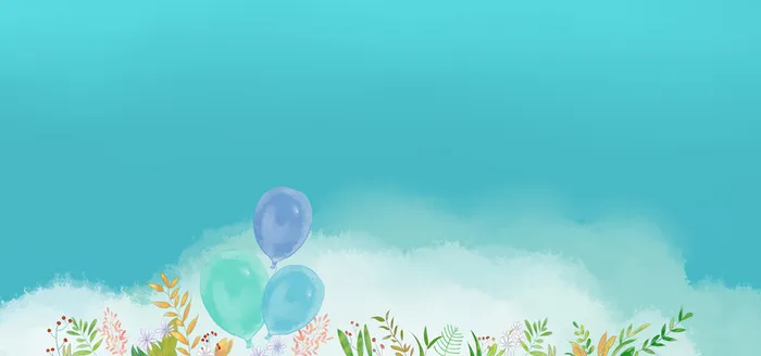 母婴小清新手绘淘宝海报背景高清