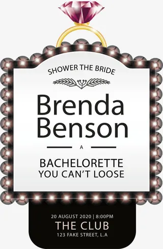 霓虹钻石派对海报免抠