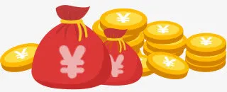 钱袋金币促销免抠