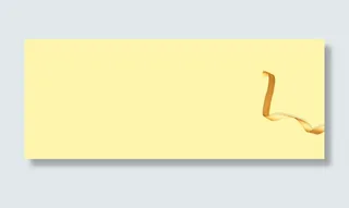 纯色背景黄色彩带矢量素材