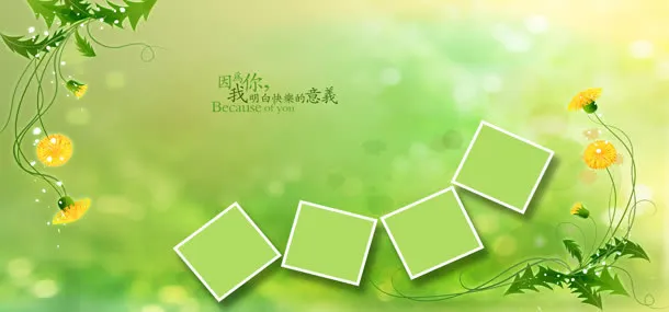 绿色背景