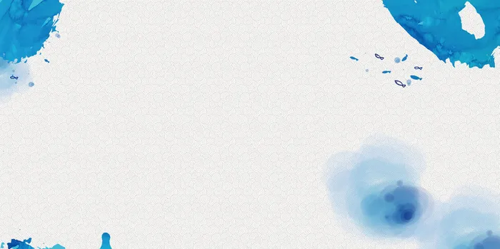 古风蓝色水墨背景高清