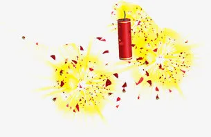 鞭炮淘宝春节首页图片免抠