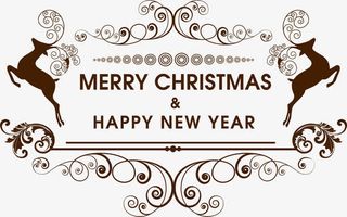 小清新圣诞节卡片免抠