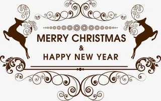 小清新圣诞节卡片免抠