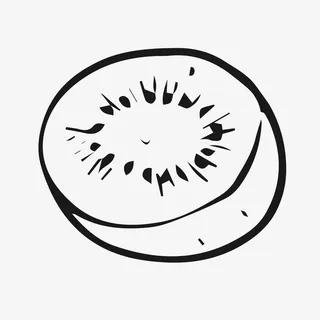 手绘猕猴桃免抠