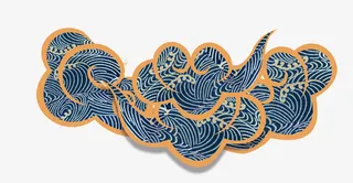 祥云复古祥云中式元素祥云图案免抠