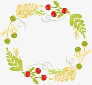 圣诞装饰边框免抠