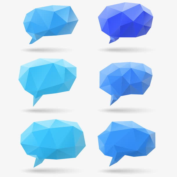 矢量多边形气泡免抠