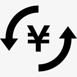 货币日元汇率符号图标免抠