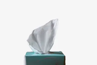 绿色纸巾盒免抠