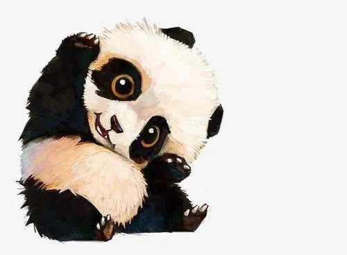 可爱的熊猫免抠
