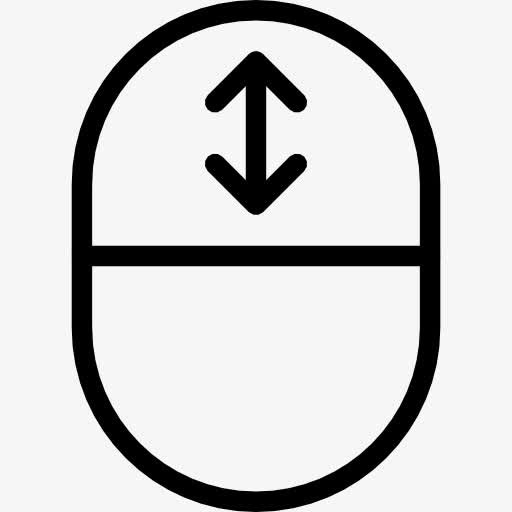 鼠标滚轮滚动图标免抠