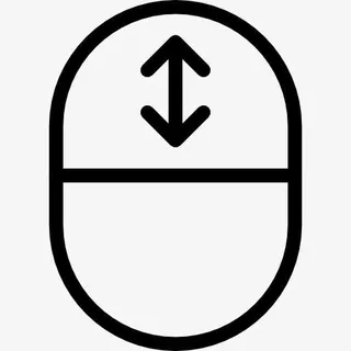 鼠标滚轮滚动图标免抠