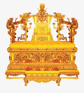 九五之尊宝座龙椅免抠