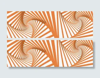 棕色扭曲线条不规则图形免抠