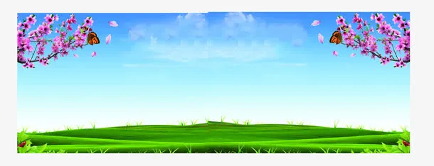 春暖花开背景素材