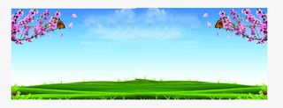 春暖花开背景素材