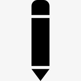 笔黑色垂直界面符号图标免抠