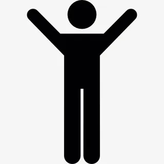 男人张开双臂图标免抠