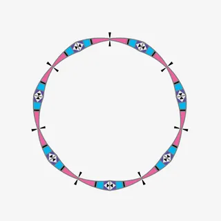 蓝紫色圆环免抠