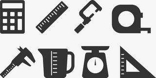 测量秤重工具免抠