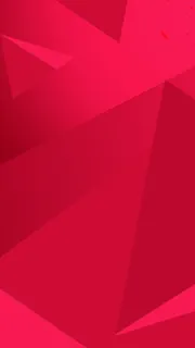 立体几何图形喜庆红色H5背景高清