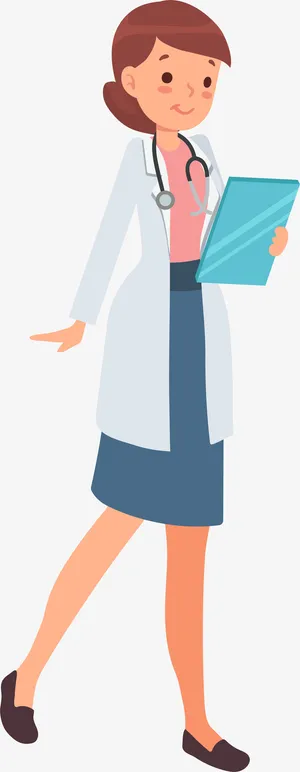 彩色卡通矢量医务人员设计图免抠
