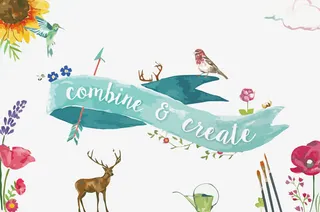 矢量春天的插画免抠