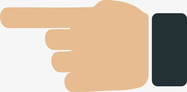 扁平化矢量手指素材图免抠手绘/卡通卡通元素